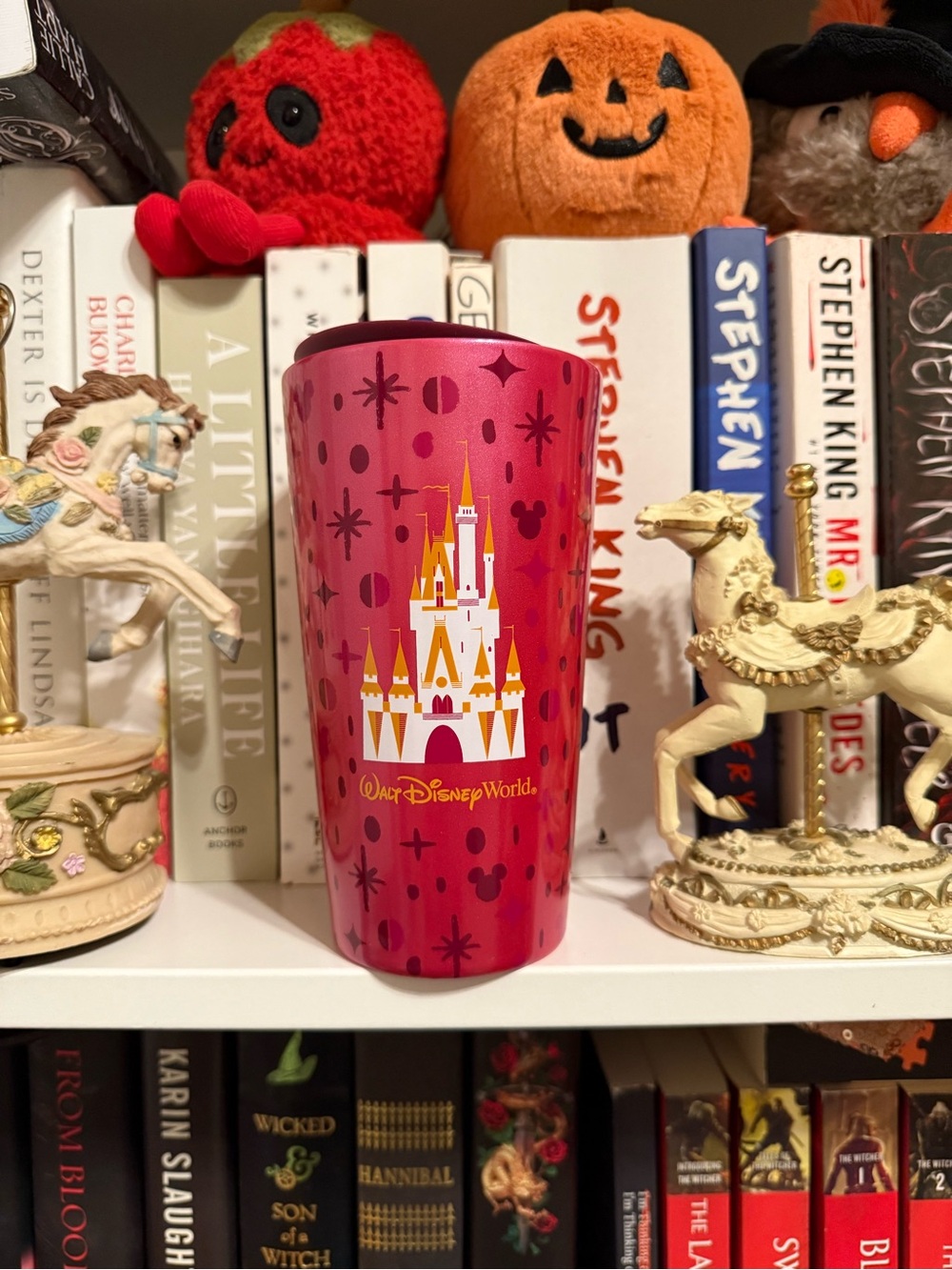 Starbucks Red and Pink Patterned Tumbler